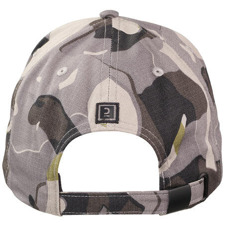 Casquette chasse 500 Résistante Camo Woodland Gris