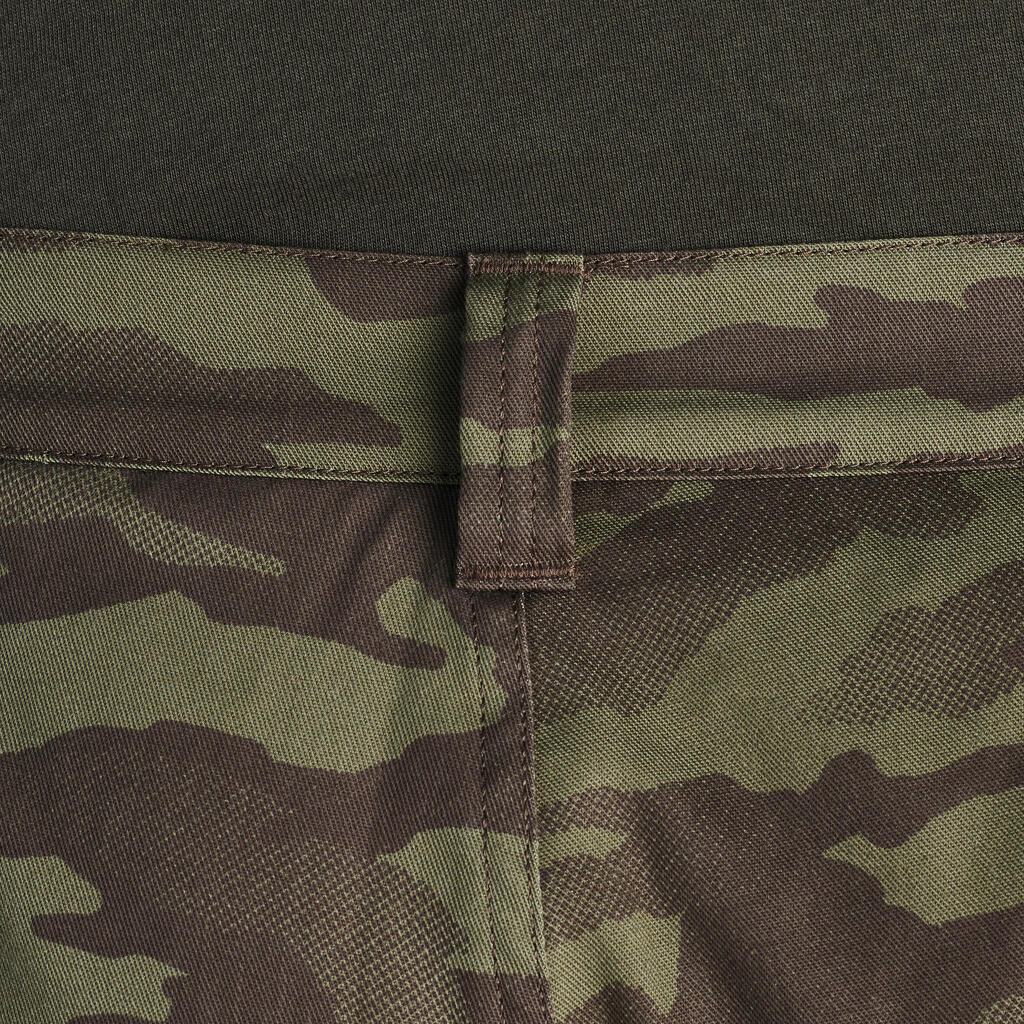 Kamuflažne tople lovačke pantalone 100 