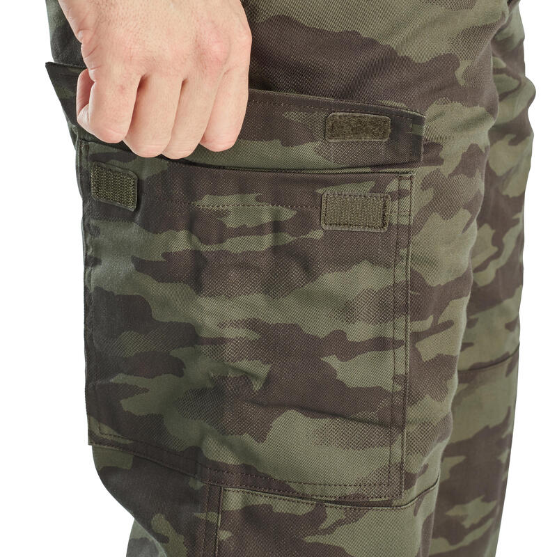 PANTALON CHASSE CHAUD CAMOUFLAGE 100