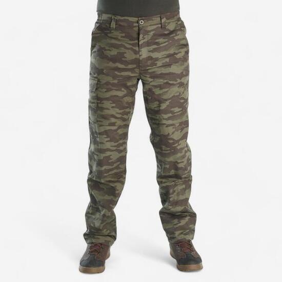 PANTALON CHASSE CHAUD CAMOUFLAGE 100