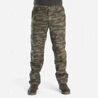 WARM HUNTING TROUSERS CAMOUFLAGE 100