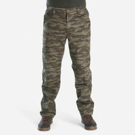 WARM HUNTING TROUSERS CAMOUFLAGE 100