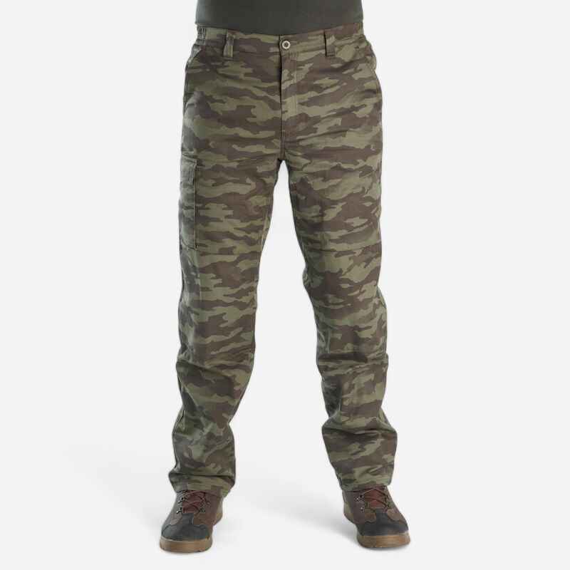WARM HUNTING TROUSERS CAMOUFLAGE 100