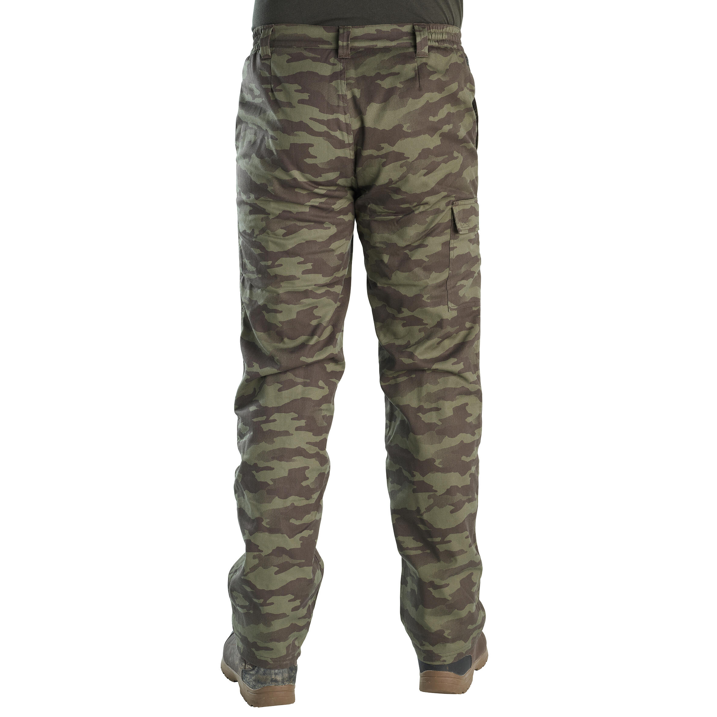WARM HUNTING TROUSERS CAMOUFLAGE 100 5/10