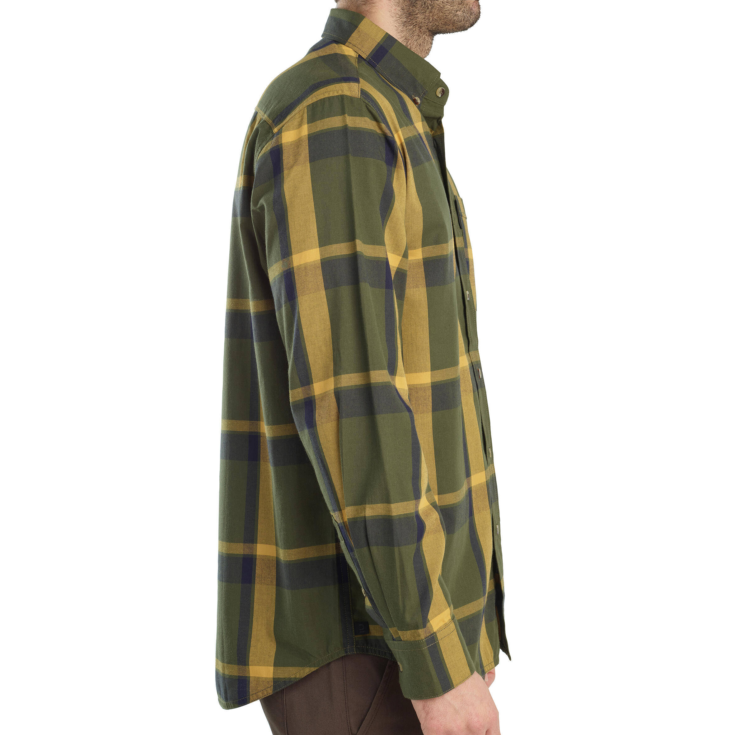 Long sleeve hunting shirt  SG100 LTD - Green and Yellow -  5