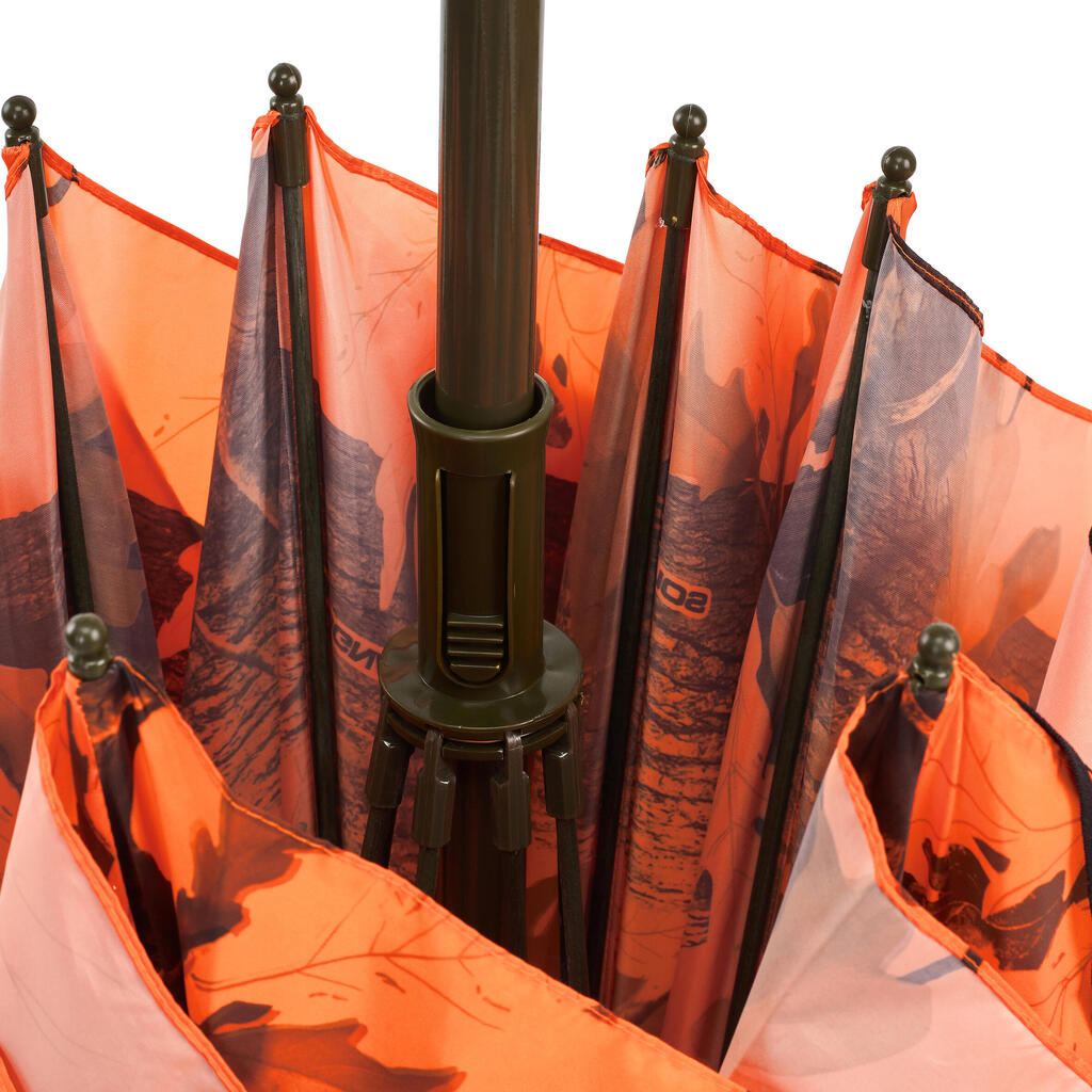 Hunting camouflage umbrella orange