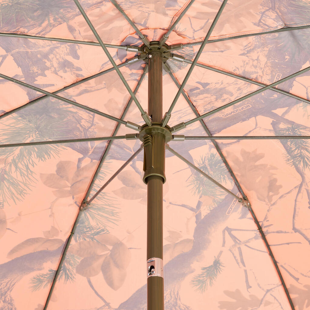 Dzinējmedību posteņa lietussargs, neona kamuflāžas