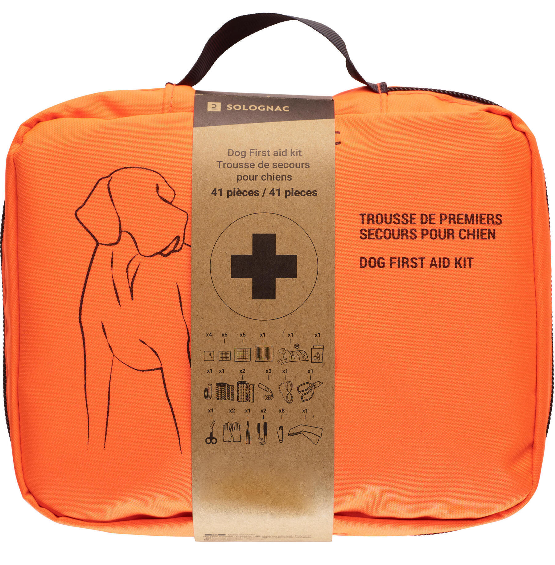 Trousse de premiers secours pour chien Solognac : emportez-là partout!