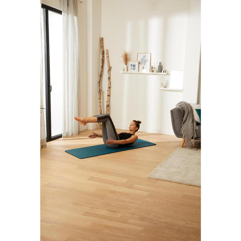 Esterilla colchoneta mat pilates confort Talla S 170x55cm 10mm Azul petróleo