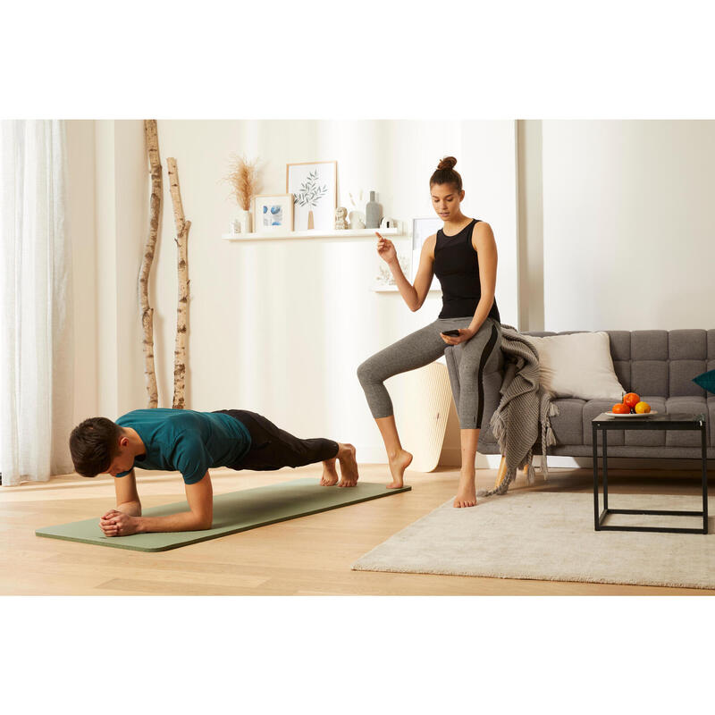 Haki Pilates Matı 170 cm X 58 cm X 15 mm Confort 500