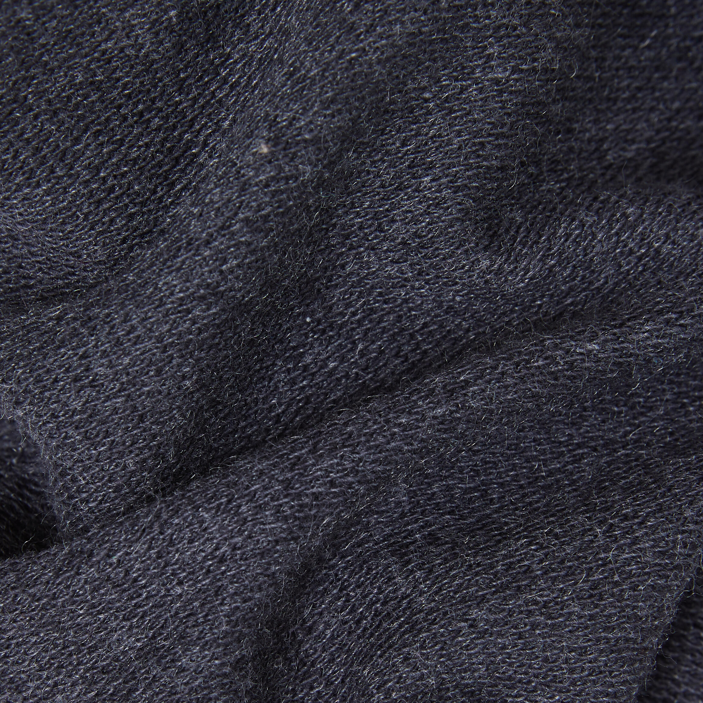 Girls' Warm French Terry Cotton Leggings Basic - Dark Grey Marl 6/6