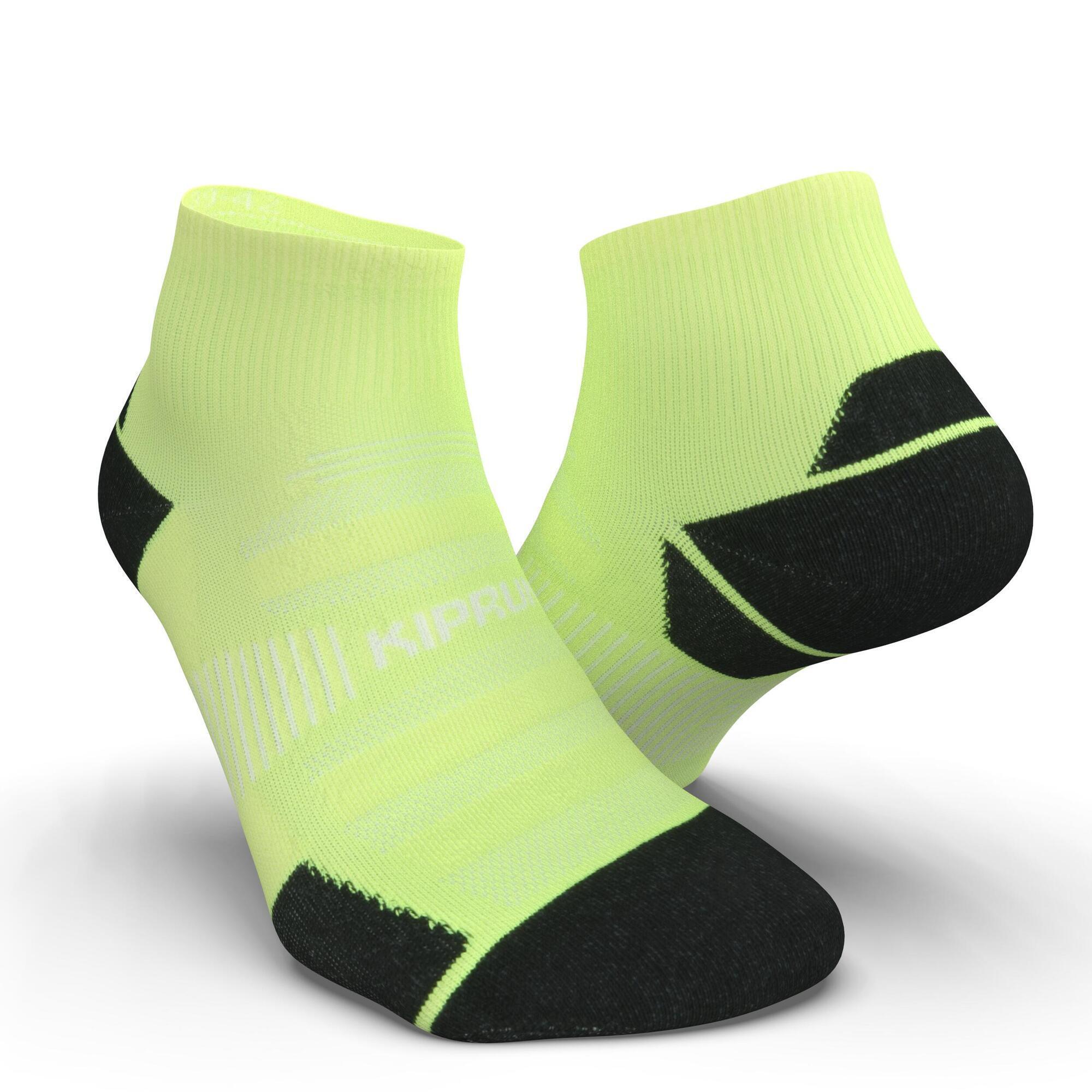 RUN900 THICK MID YELLOW RUNNING SOCK