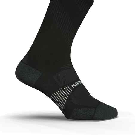 Ekologiško dizaino bėgimo kojinės „Run900 Mid-Calf Fine“, juodos