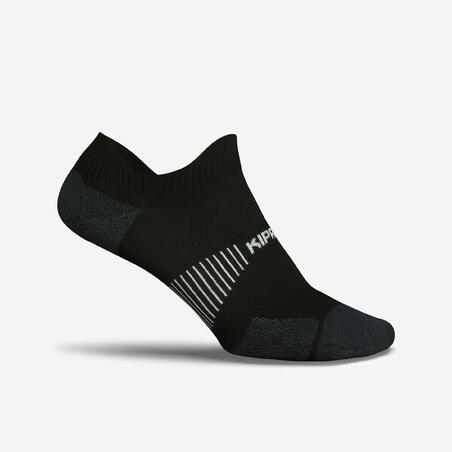 Носки для бега заниженные тонкие черные RUN900 INVISIBLE
