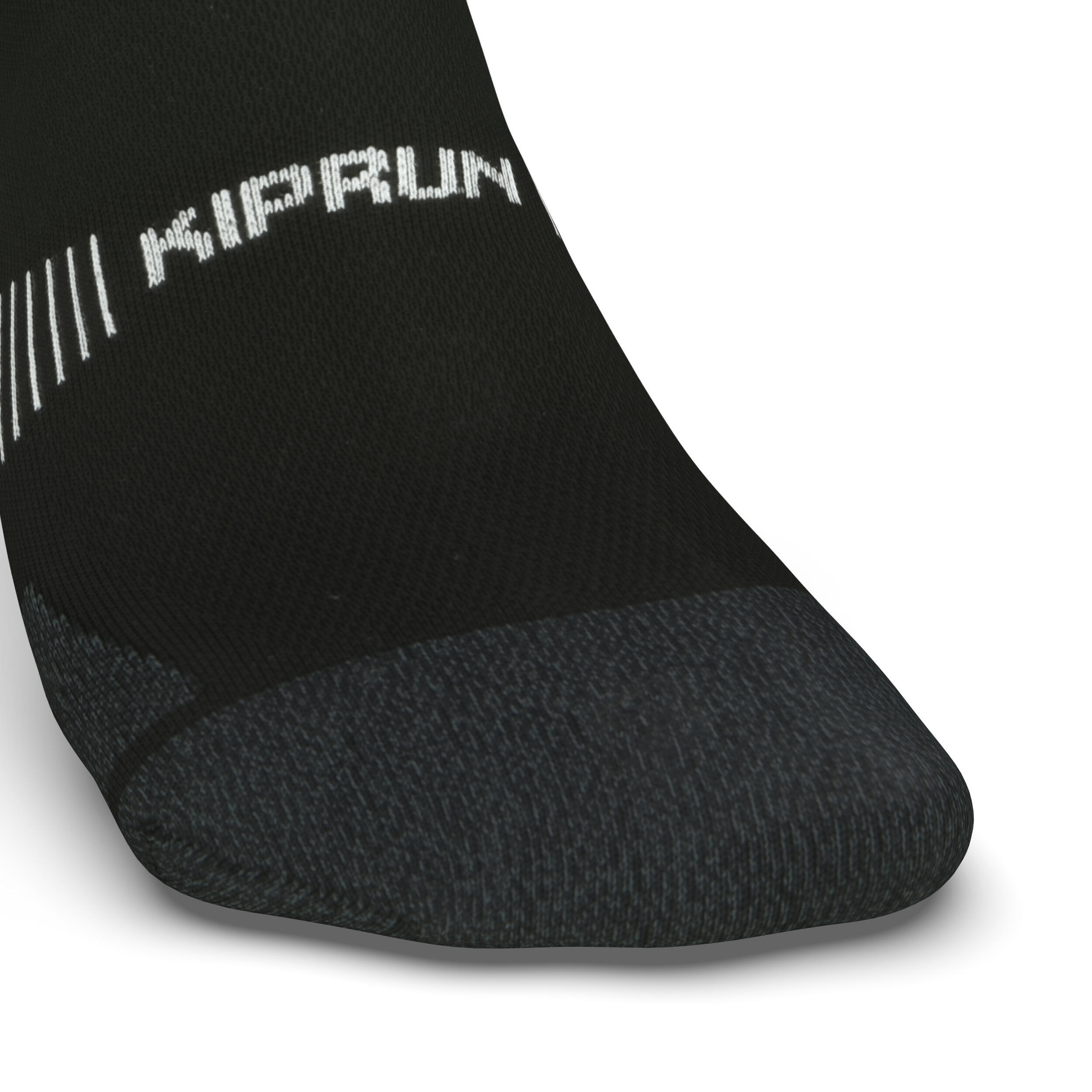 CHAUSSETTES DE RUNNING RUN900 FINES INVISIBLES NOIRES 7/7