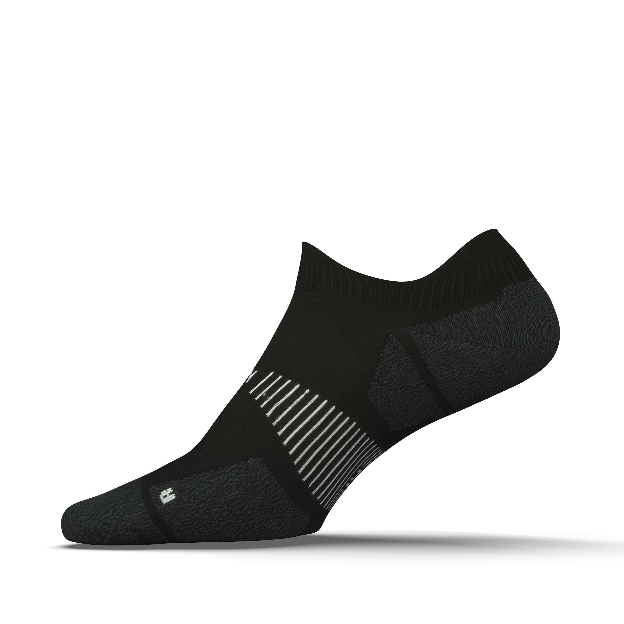 CHAUSSETTES DE RUNNING RUN900 FINES INVISIBLES NOIRES 3/7