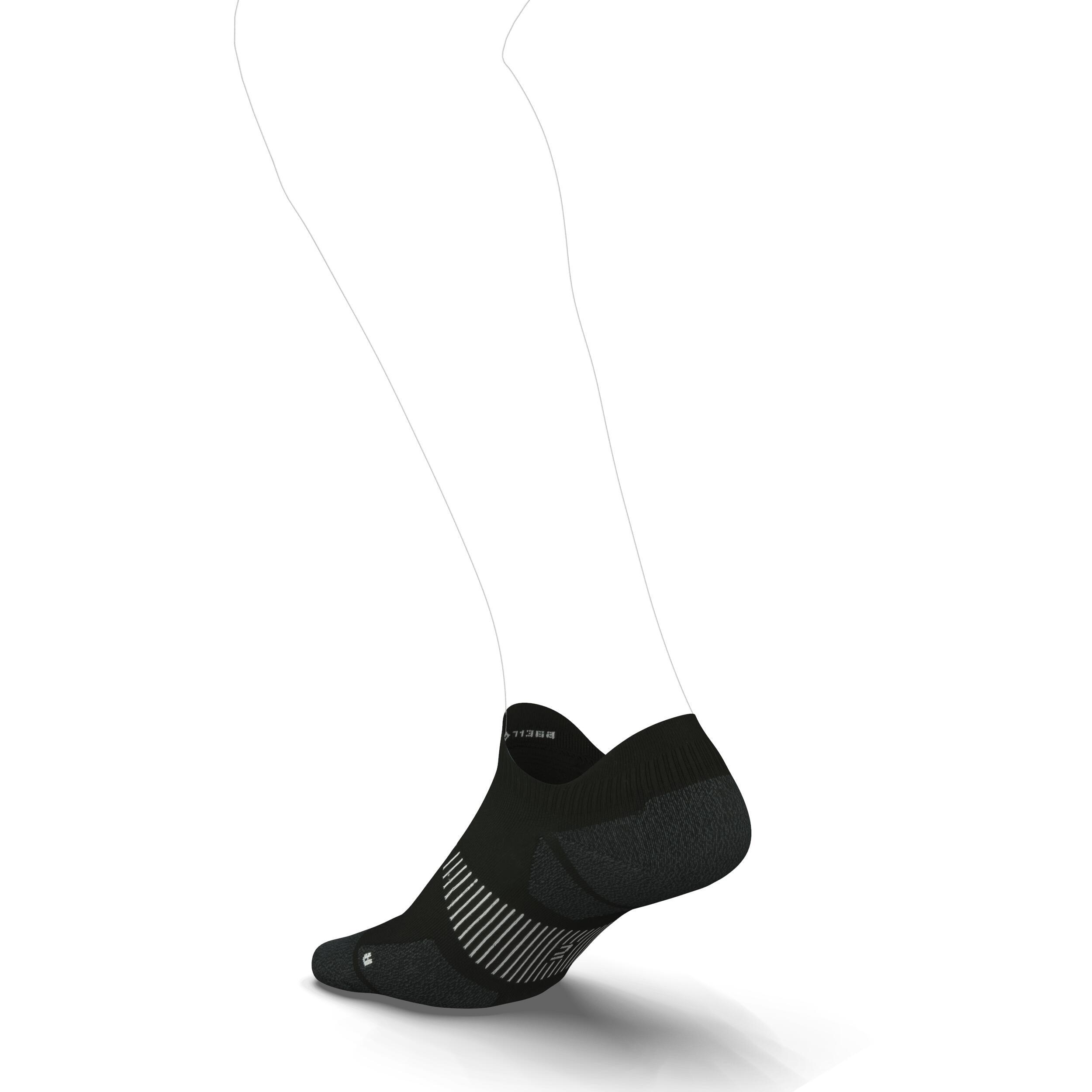 CHAUSSETTES DE RUNNING RUN900 FINES INVISIBLES NOIRES 2/7