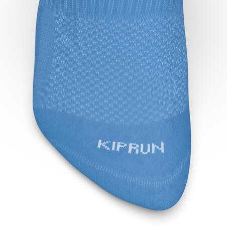 CHAUSSETTES DE RUNNING INVISIBLES RUN500 BLEUES X2