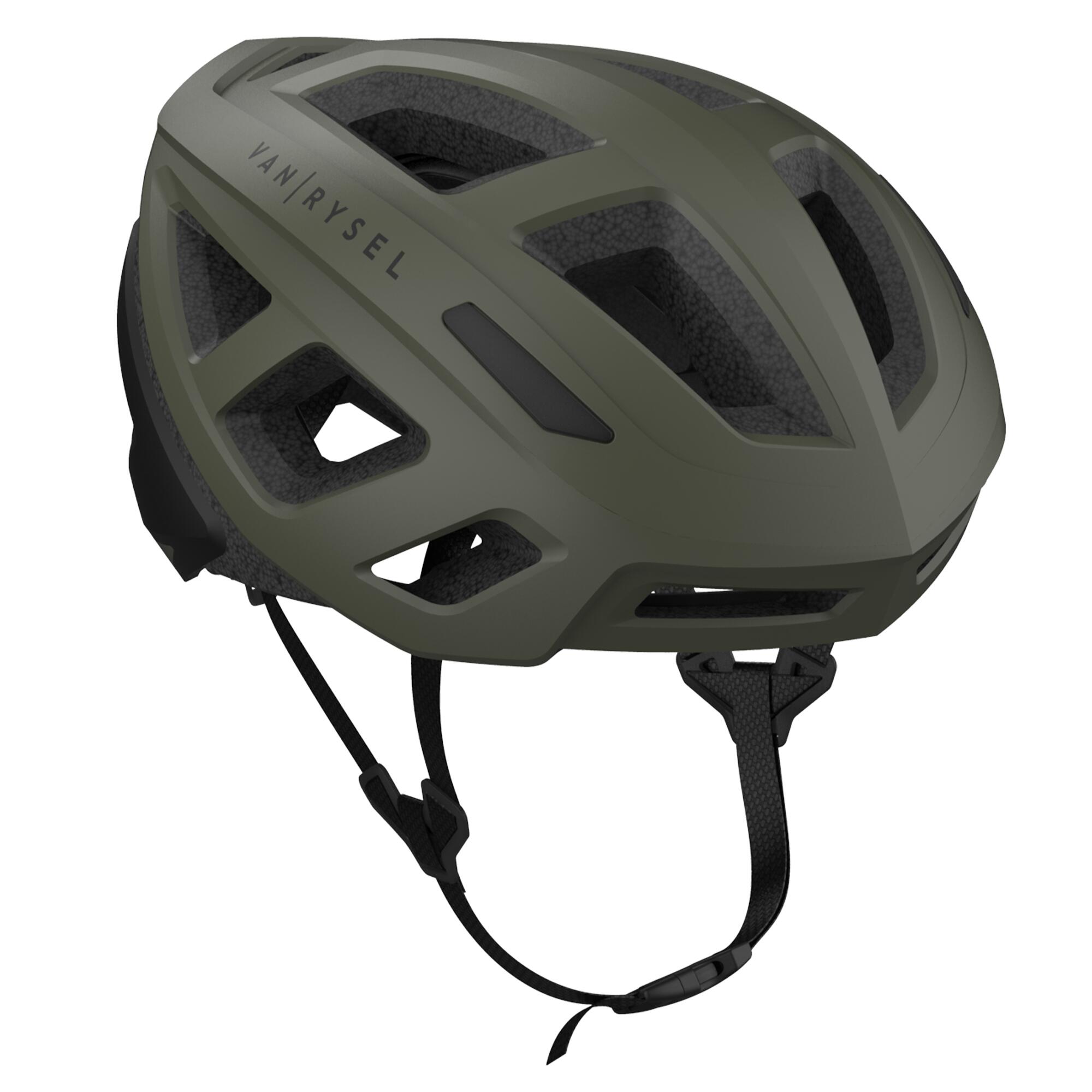 VAN RYSEL Road Cycling Helmet RoadR 500 - Khaki