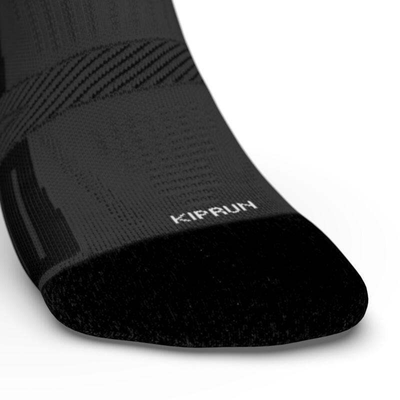 Laufsocken dünn Kiprun Strap schwarz