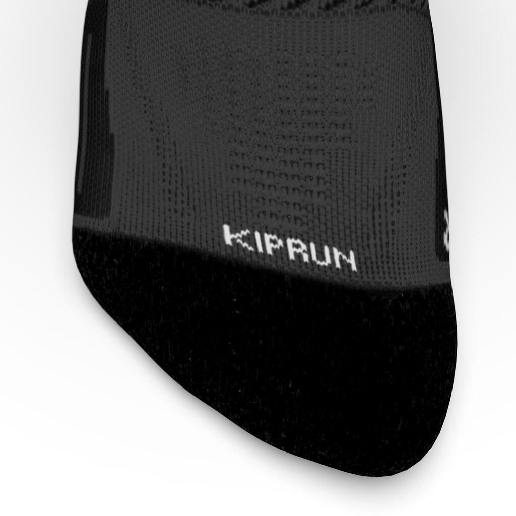Bežecké ponožky Kiprun Strap tenké sivé