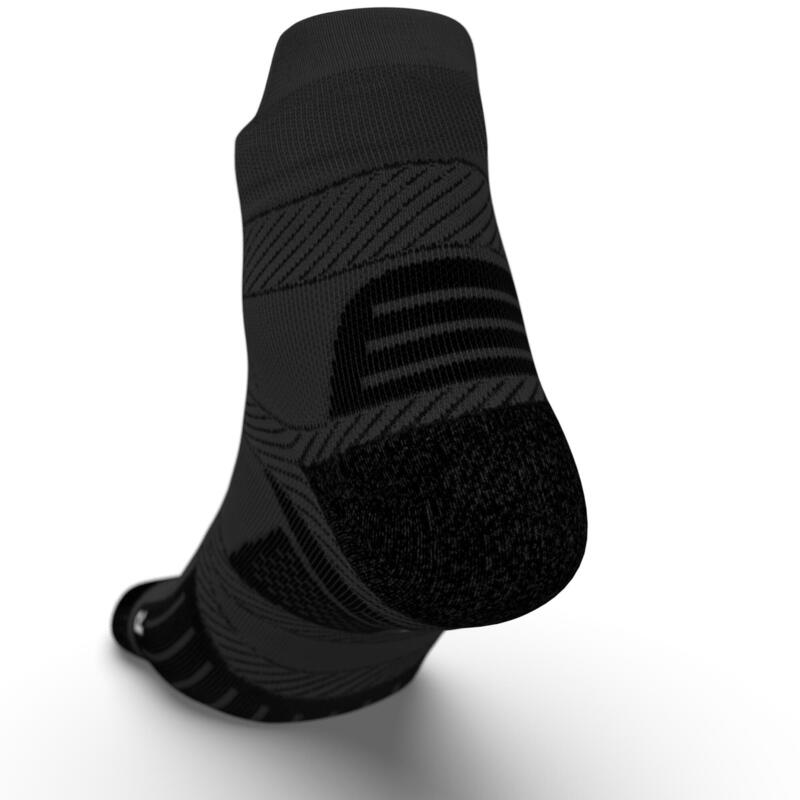 Laufsocken dünn Kiprun Strap schwarz