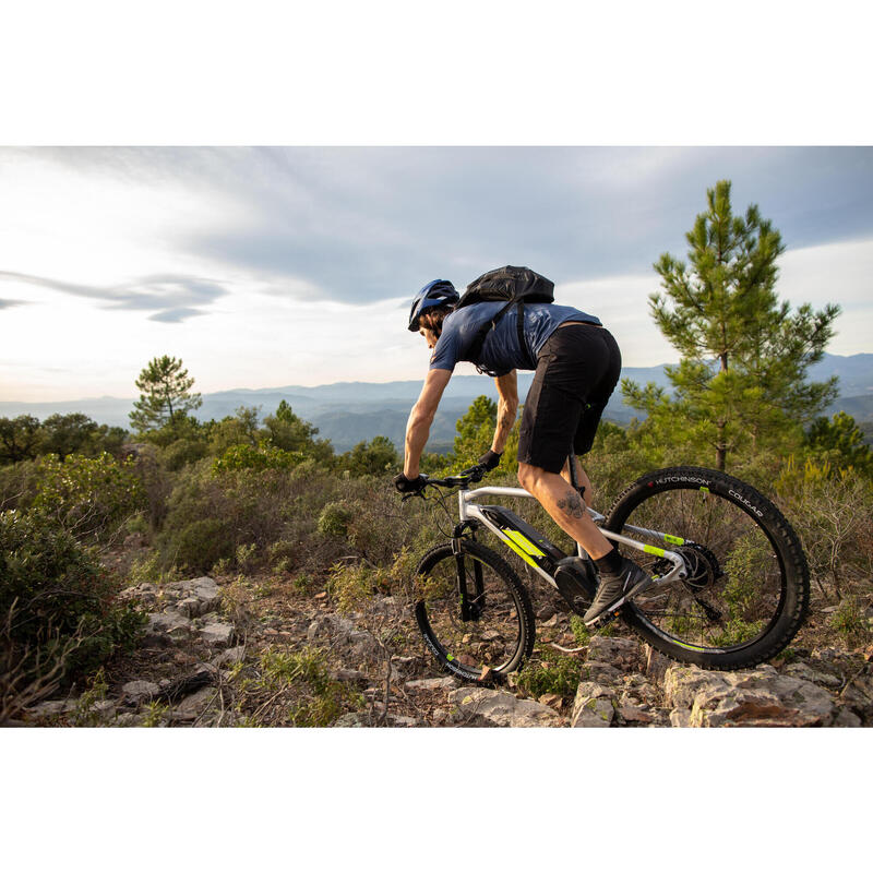 Bicicletă electrică MTB E-ST 520 27,5" Gri-Galben 