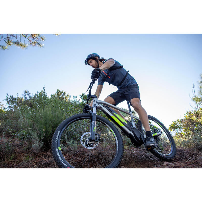 Bicicletă electrică MTB E-ST 520 27,5" Gri-Galben 