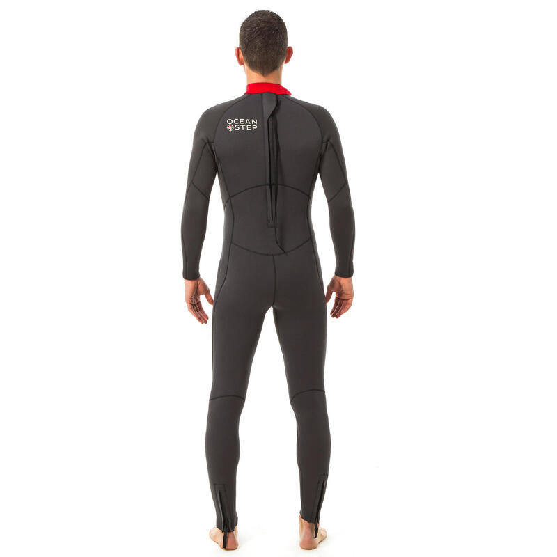 Fato de Neoprene 4/3 de Marcha Aquática Homem Cinzento