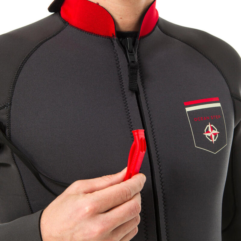 Fato de Neoprene 4/3 de Marcha Aquática Homem Cinzento