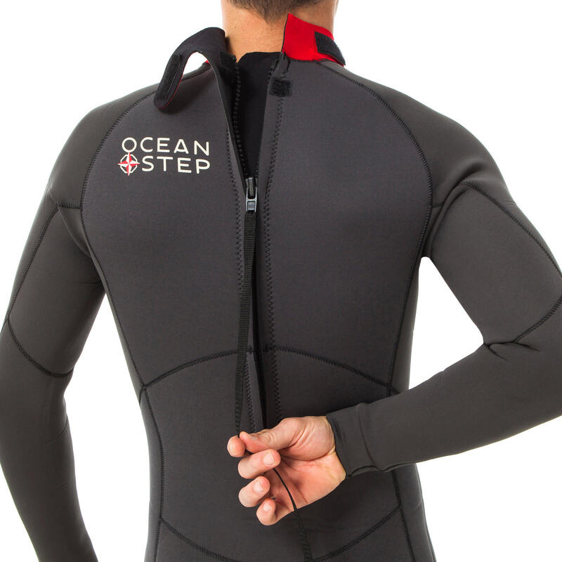 Fato de Neoprene 4/3 de Marcha Aquática Homem Cinzento