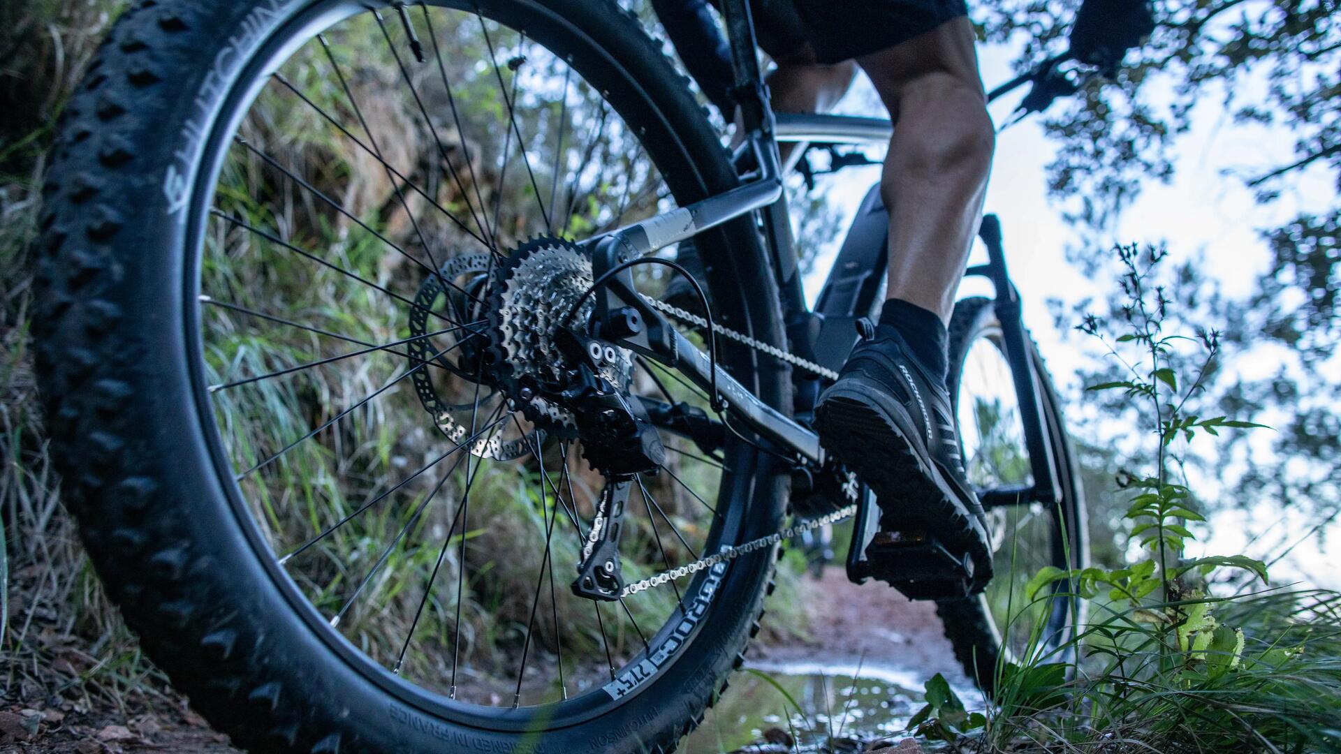 ROCKRIDER ST 900 MOUNTAIN BIKE - GREY / ORANGE