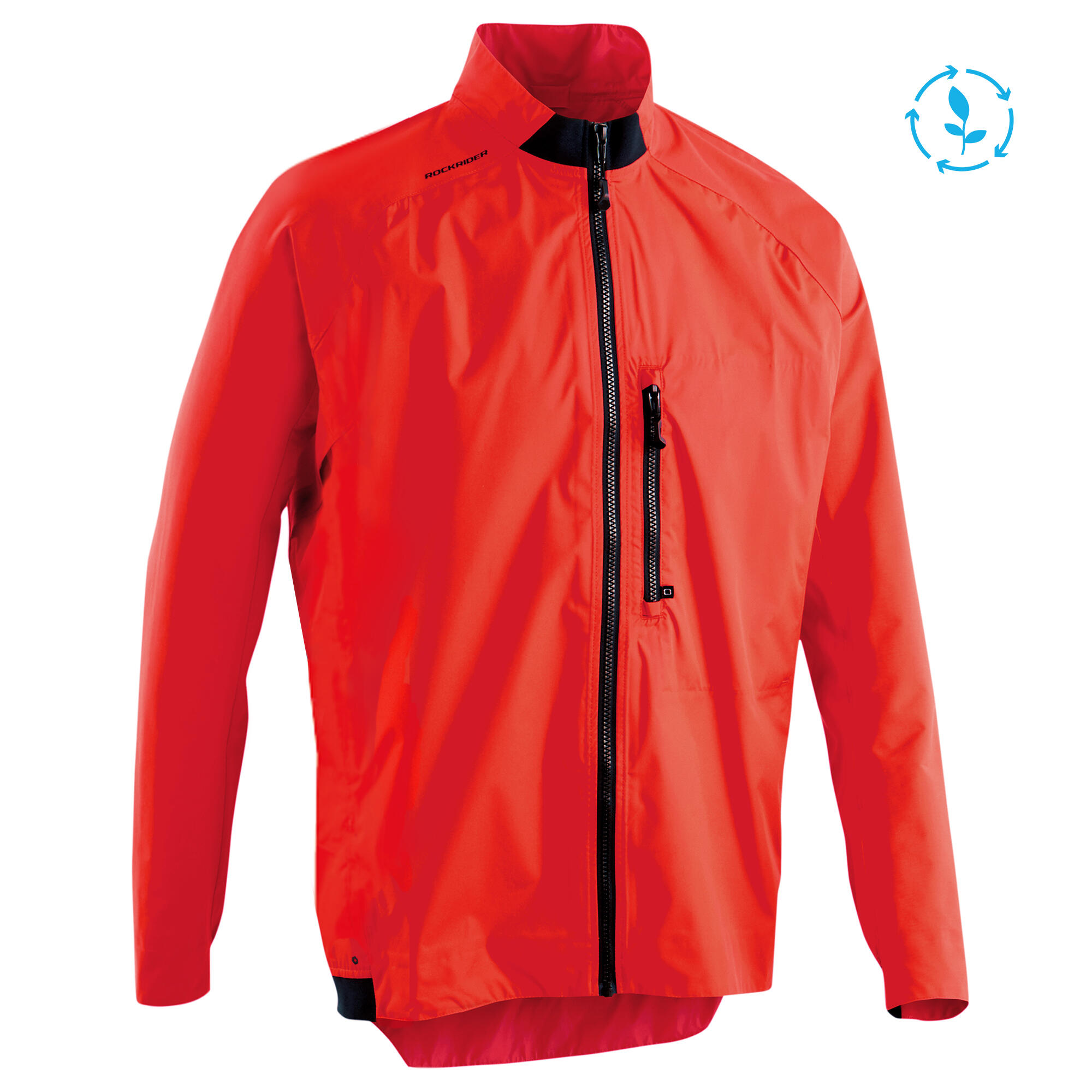 Chaqueta de ciclismo MTB impermeable Rockrider EXPL500 Naranja