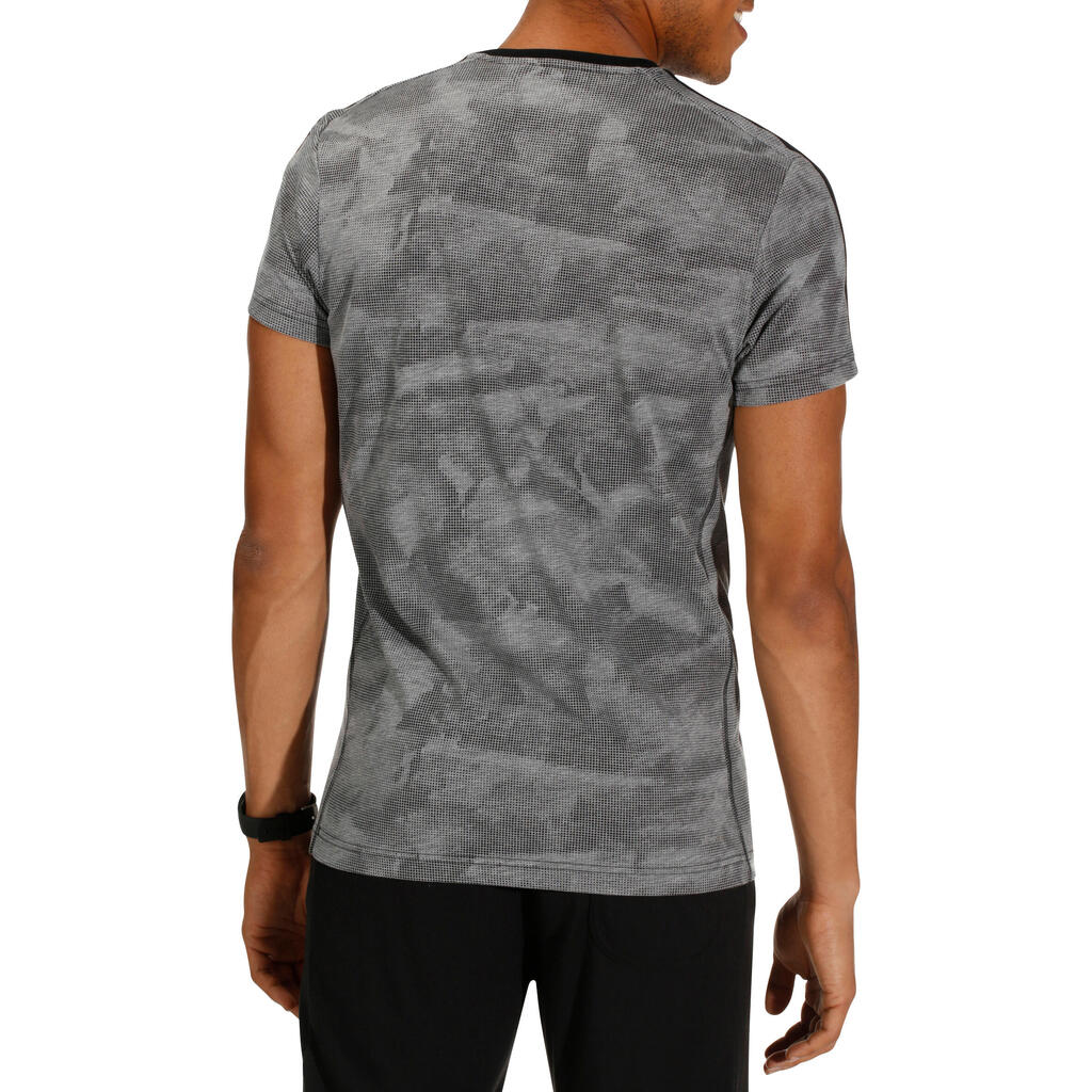 Pánske tričko na fitness sivé