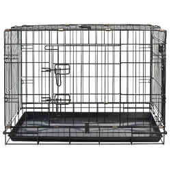 FOLD-DOWN DOG CAGE CRATE CARRIER