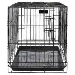 FOLD-DOWN DOG CAGE CRATE CARRIER