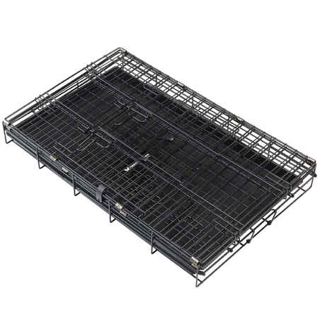 FOLD-DOWN DOG CAGE CRATE CARRIER