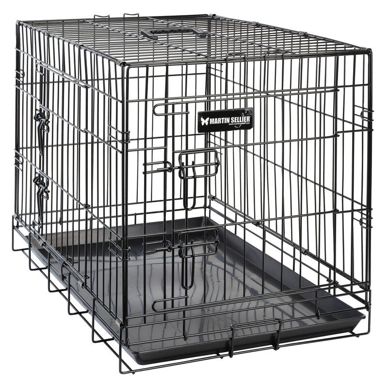 Cage de transport pliante en métal - Transport du chien
