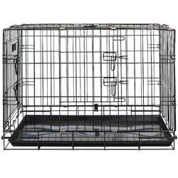 FOLD-DOWN DOG CAGE CRATE CARRIER