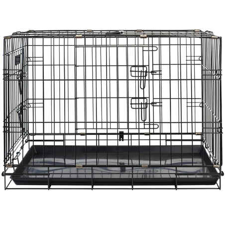 FOLD-DOWN MESH TRANSPORT CRATE FOR 1 DOG
