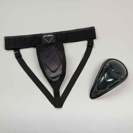 Handball Goalkeeper Groin Guard HGK900 - Black