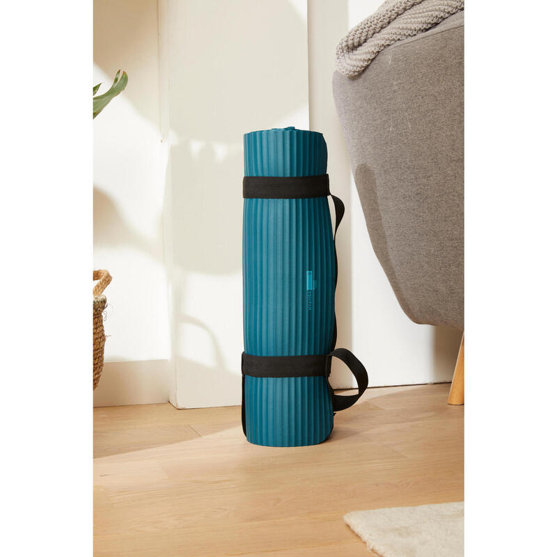 Tapis de sol pilates 170 cm x 55 cm x 10 mm - Mat Confort S bleu