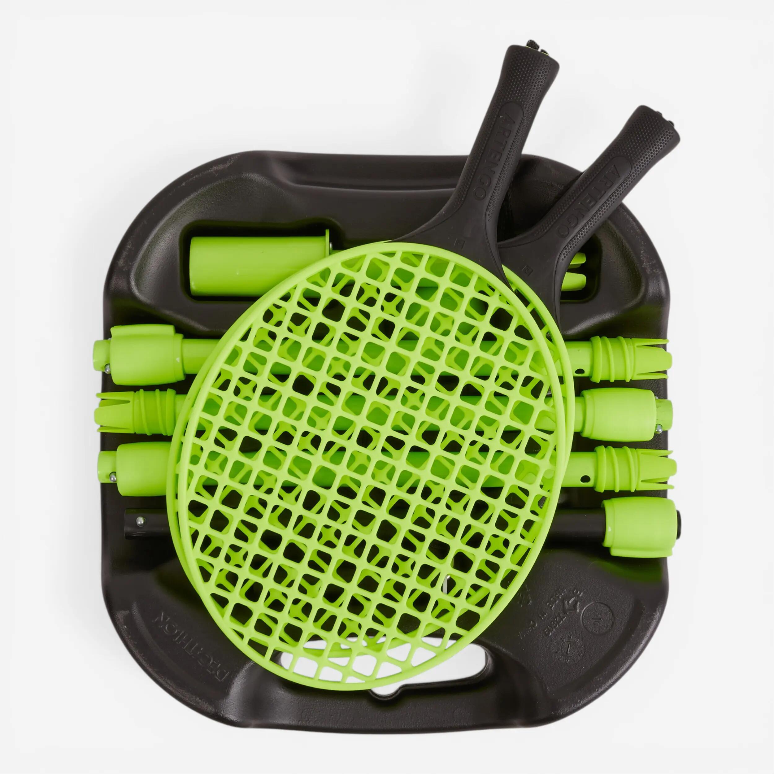 Set de Speedball (1 stâlp, 2 rachete și 1 minge) TURNBALL JUNIOR NEGRU GALBEN 11/24