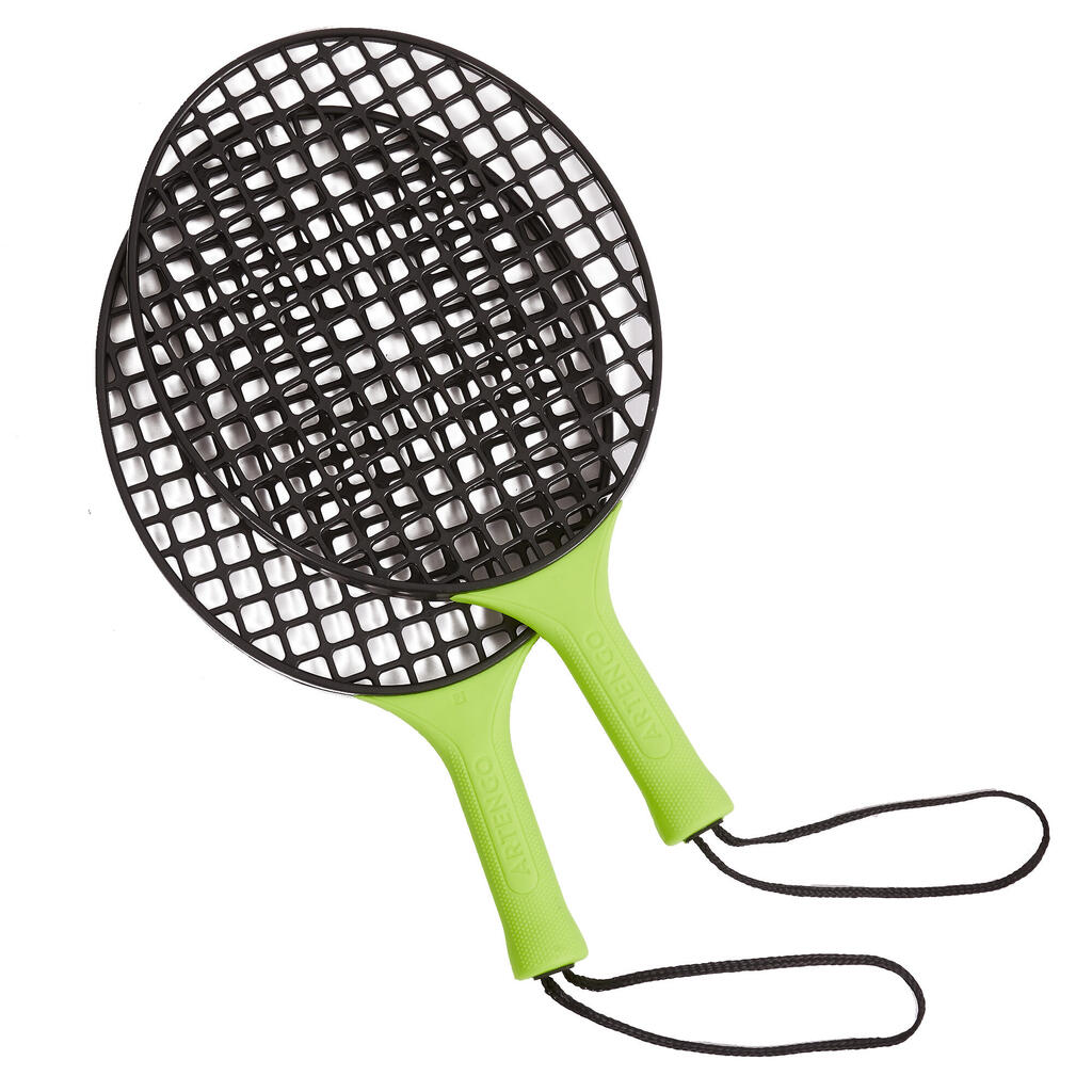 Speedball Set Turnball Strong (1 post, 2 rackets, and 1 ball) - Black/Yellow