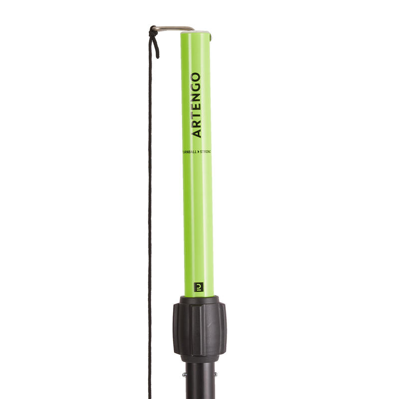 Speed-ball set (1 paal, 2 rackets en 1 bal) Turnball Strong zwart geel