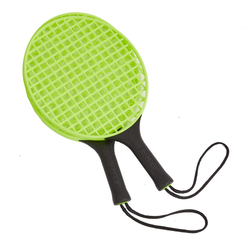 Speedball Set Turnball (1 post, 2 rackets, and 1 ball) - Black/Yellow