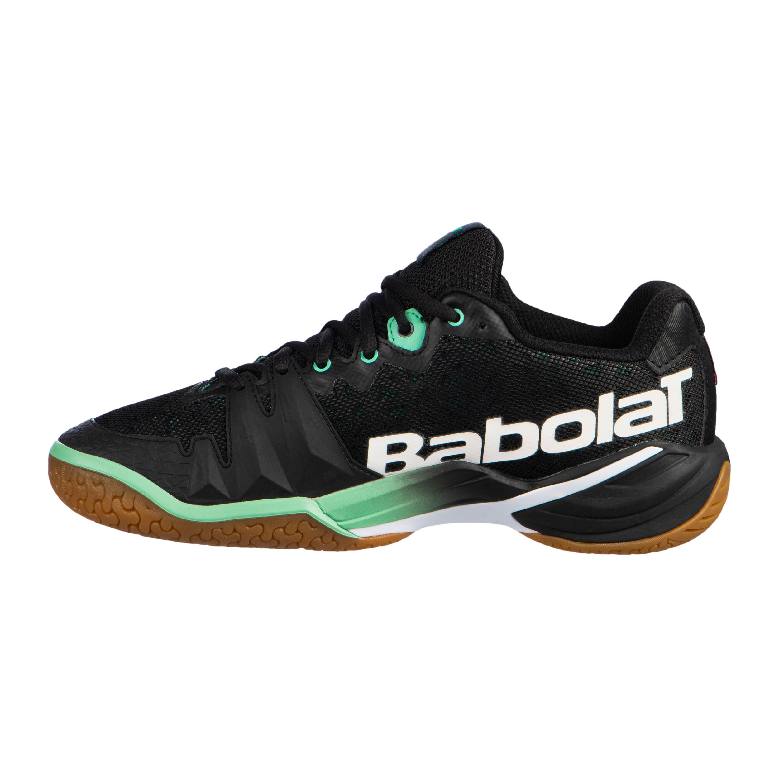 Badminton, Squash, Indoor Sports Shoes Shadow Tour - Black/Green 3/6
