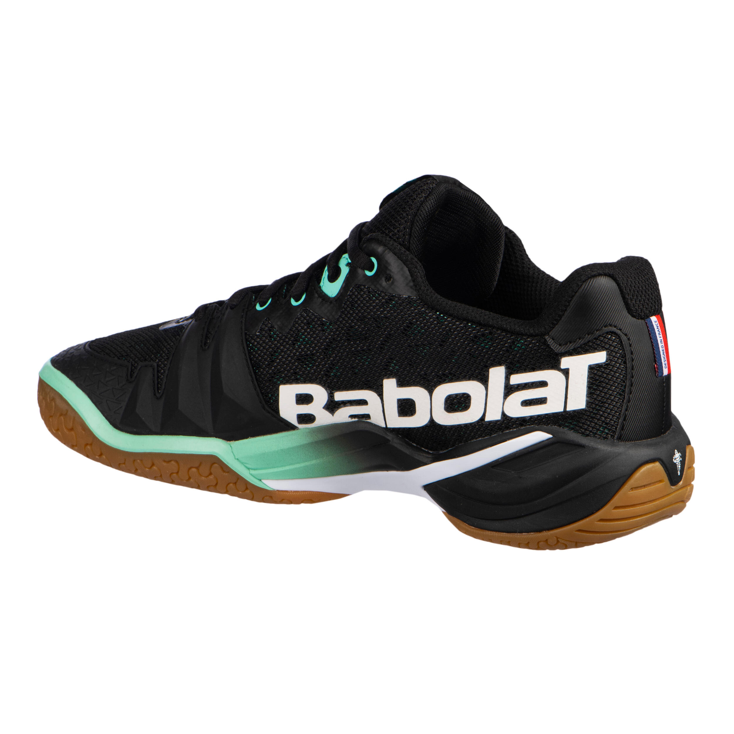 Badminton, Squash, Indoor Sports Shoes Shadow Tour - Black/Green 4/6