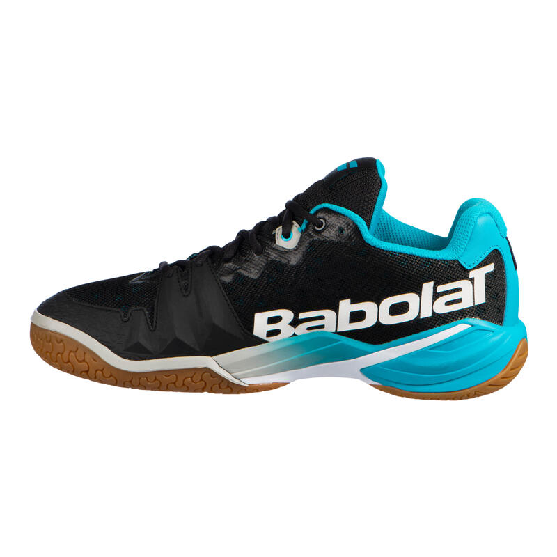 Scarpe badmintonsquash uomo SHADOW TOUR neroazzurro BABOLAT DECATHLON