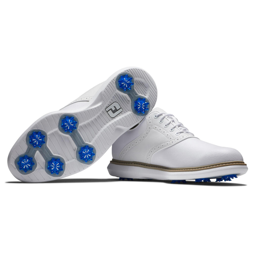 MEN'S GOLF SHOES FOOTJOY WATERPROOF - TRADITIONS WHITE